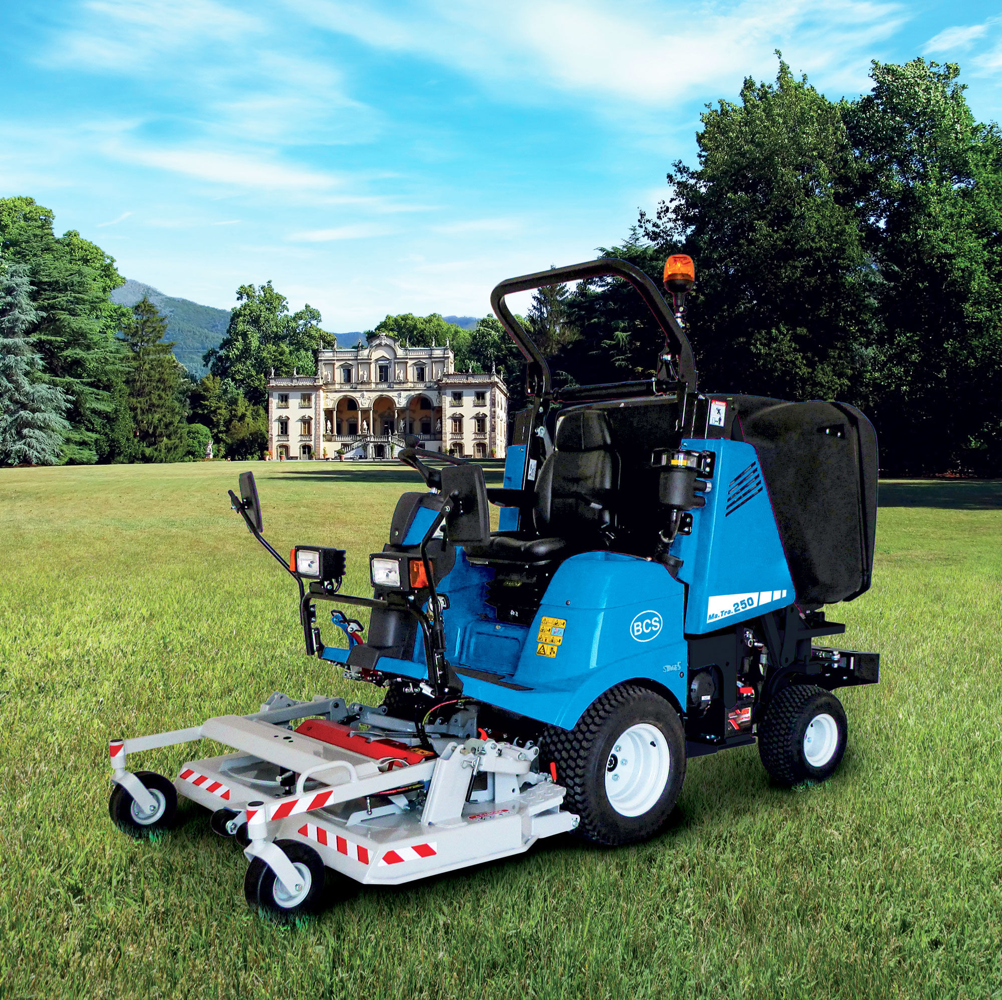 Ma.Tra. 250 Rasenmäher mit Sammelkorb + Kabine + Heizung + Klimaanlage