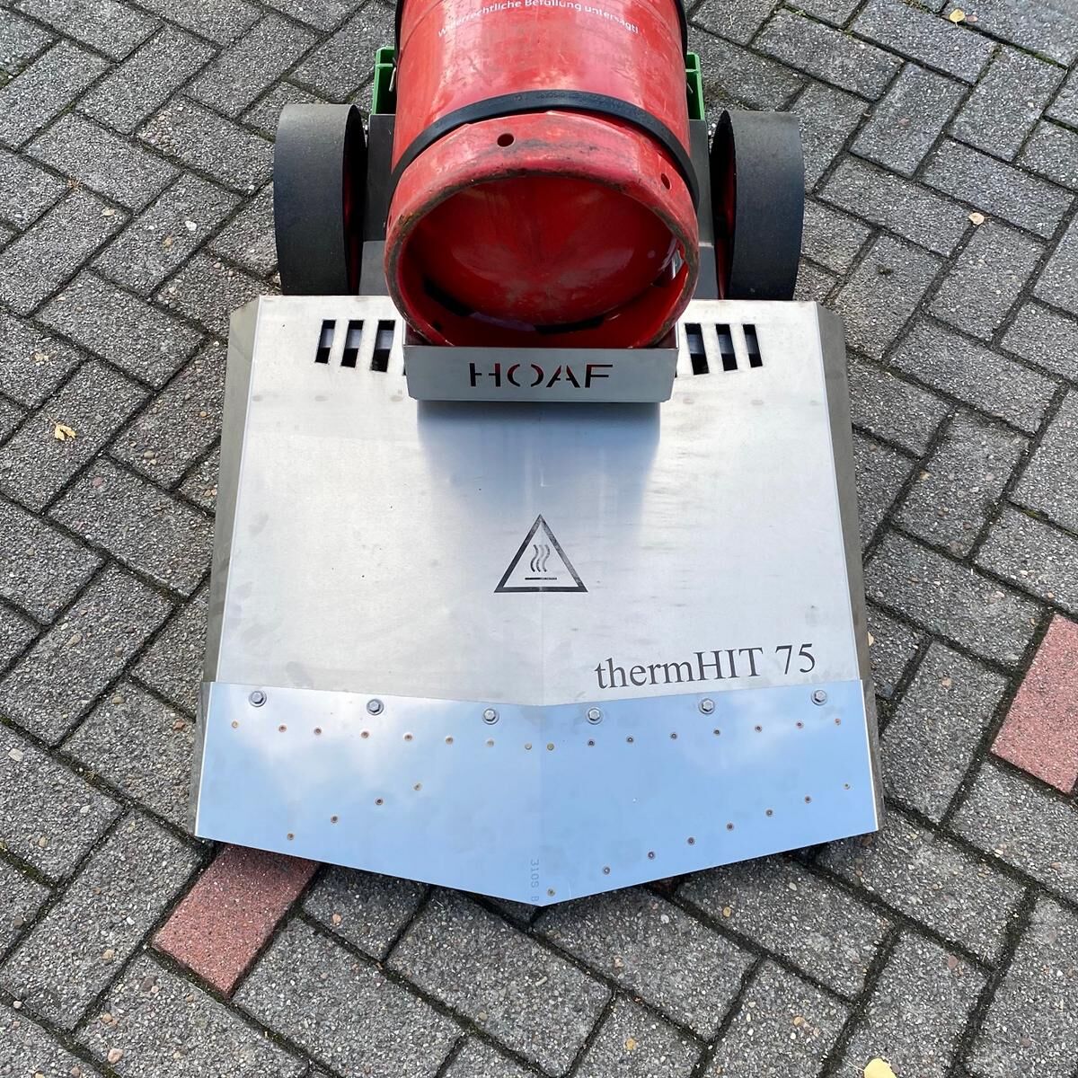 Abflammgerät HOAF therm-HIT 75 m. Deflektorplatte Unkrautbrenner 75cm